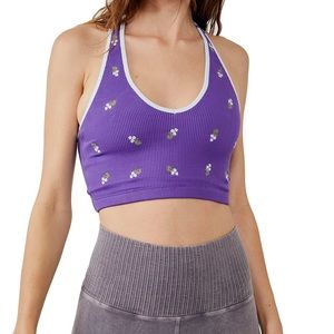 NWT FP Movement Women's Embroidered Free Throw Crop
